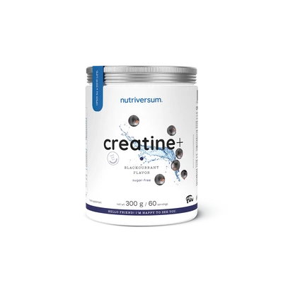 Nutriversum - Creatine+ Sugar Free - Fekete ribizli - Kreatin - 300 g