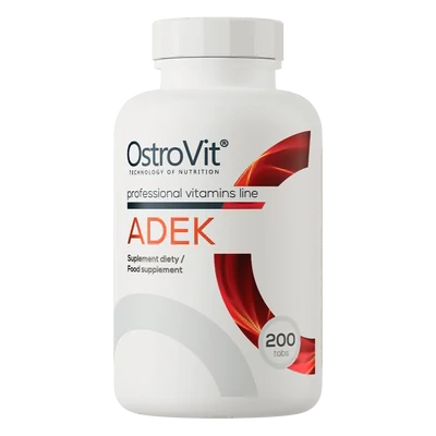 OstroVit - ADEK - Zsírban oldódó vitaminok - 200 tabletta