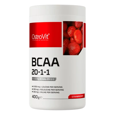 OstroVit BCAA 20-1-1 - Eper-krém ízű - 400 g
