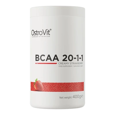 OstroVit BCAA 20-1-1 - Eper-krém ízű - 400 g