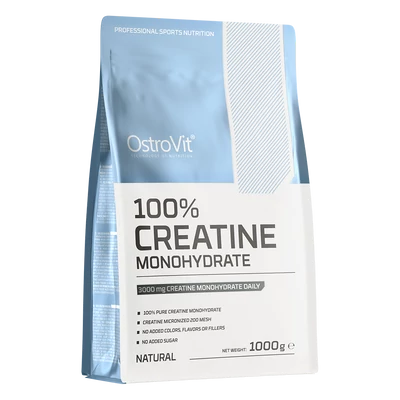 Kreatin Monohidrát Por 1000 g – OstroVit (Ízesítetlen)