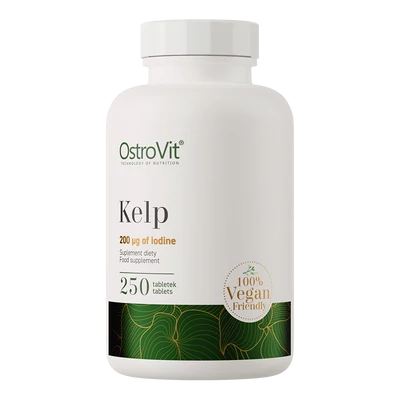 OstroVit Kelp - Tengeri moszat (jód forrás - vegán) - 250 tabletta