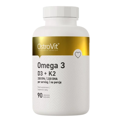 OstroVit - Omega 3 D3+K2 - 90 kapszula