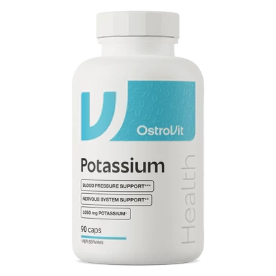 OstroVit Potassium – Kálium-citrát – 1050 mg kálium – 90 kapszula