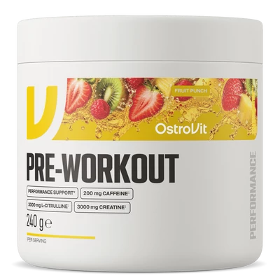 OstroVit Pre-Workout edzés előtti formula – Fruit Punch – 240 g