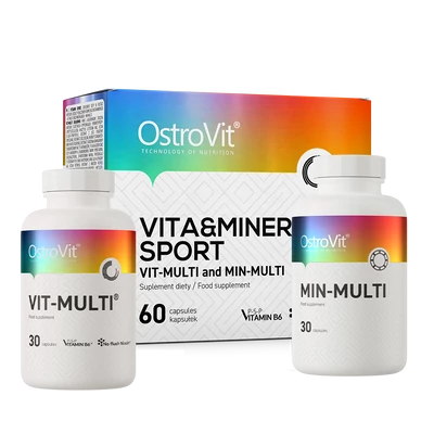 OstroVit VITA&amp;amp;MINERALS Sport multivitamin - 60 kapszula
