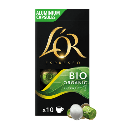 L'or Bio Organic Nespresso kávékapszula, 10db alumínium kávékapszula