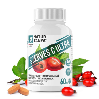 Natur Tanya - 1500 mg C-vitamin, csipkebogyó kivonattal - 60 tabl.