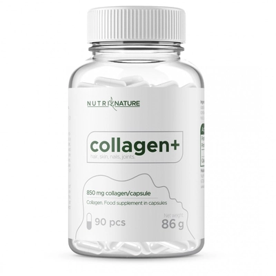 Nutri Nature collagen+ hidrolizált marha kollagén kapszula, prémium kollagén.