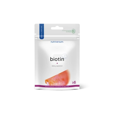 Nutriversum - Biotin - B7-vitamin - 30 tabletta