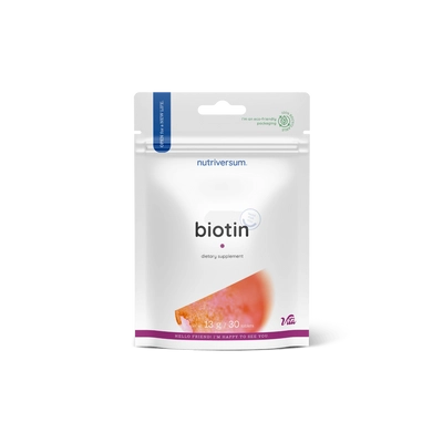 Nutriversum - Biotin - B7-vitamin - H-vitamin - 30 tabl.