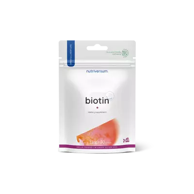 Nutriversum - Biotin - B7-vitamin - H-vitamin - 30 tabletta