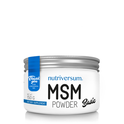 Nutriversum MSM - 150g, 100% tisztaságú MSM por.