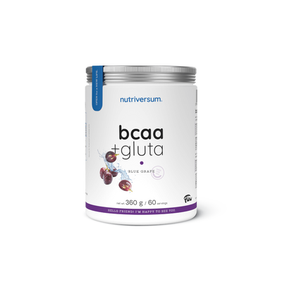 Nutriversum - BCAA + Glutamin - Kék szőlő - 360g