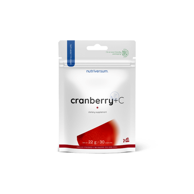 Nutriversum - Cranberry + C-vitamin - Tőzegáfonya - 30 kapszula