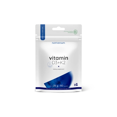 Nutriversum - D3-vitamin + K2 - 60 kapszula