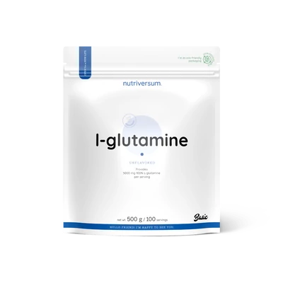 Nutriversum L-glutamin, 100% tisztaságú glutamin