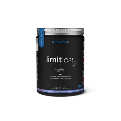 Nutriversum Limitless edzés előtti energizáló.  Extrém erős edzés előtti formula, megadózisú összetétellel.