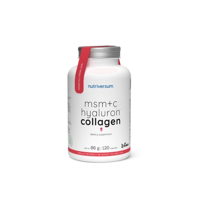 Nutriversum Collagen+MSM+Hyaluron+C-vitamin kapszula