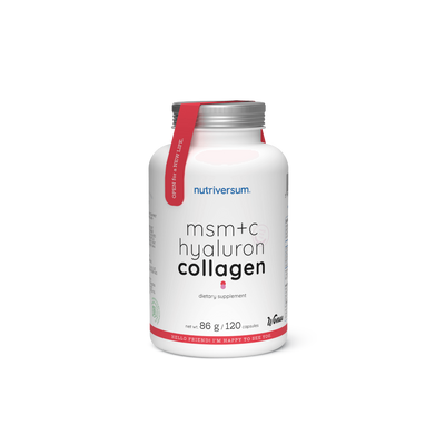 Nutriversum Collagen+MSM+Hyaluron+C-vitamin kapszula