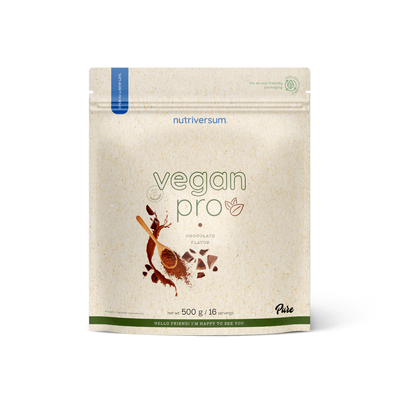 Nutriversum Vegan Protein - Pea and rice protein - vegán fehérje , zöldborsó és rizs fehérjéből - 500g