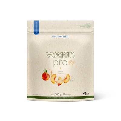 Nutriversum - Vegan Protein - Vegán Fehérje - Barack-joghurt - 500g