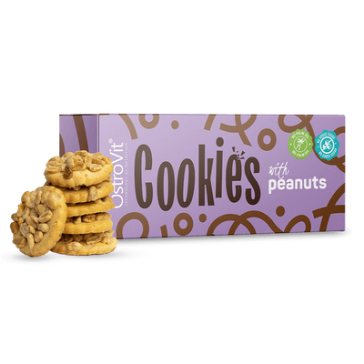 OstroVit - Keksz mogyoródarabkákkal - Cookies with peanuts - 125 g 