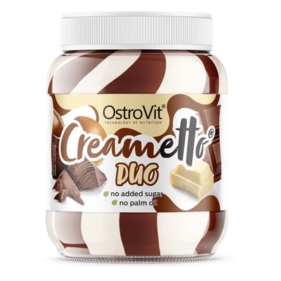 OstroVit Creametto 350 g DUO milk hazelnut - tejcsokoládé-mogyoró ízű mogyorókrém