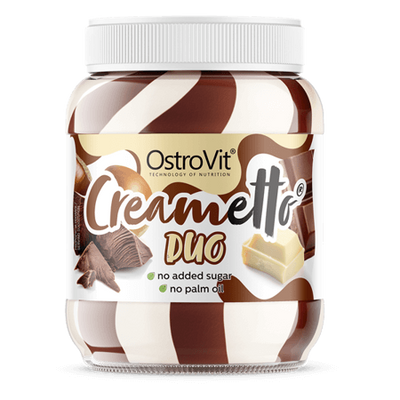 OstroVit Creametto 350 g DUO milk hazelnut - tejcsokoládé-mogyoró ízű mogyorókrém