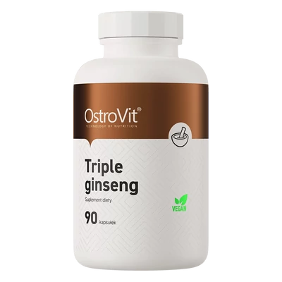 OstroVit - Triple Ginseng - Tripla Ginzeng - Vegán - 90 kapszula