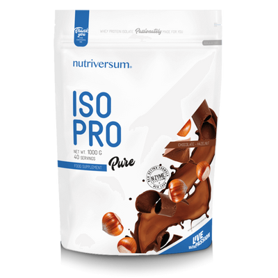 Nutriversum Iso Pro - fehérje izolátum - Mogyoró-csoki - 1kg