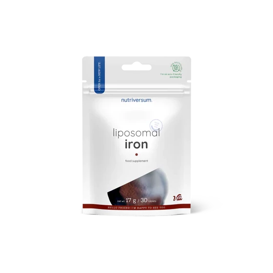 Nutriversum - Liposomal Iron - Liposzómás vas - 30 tabletta 