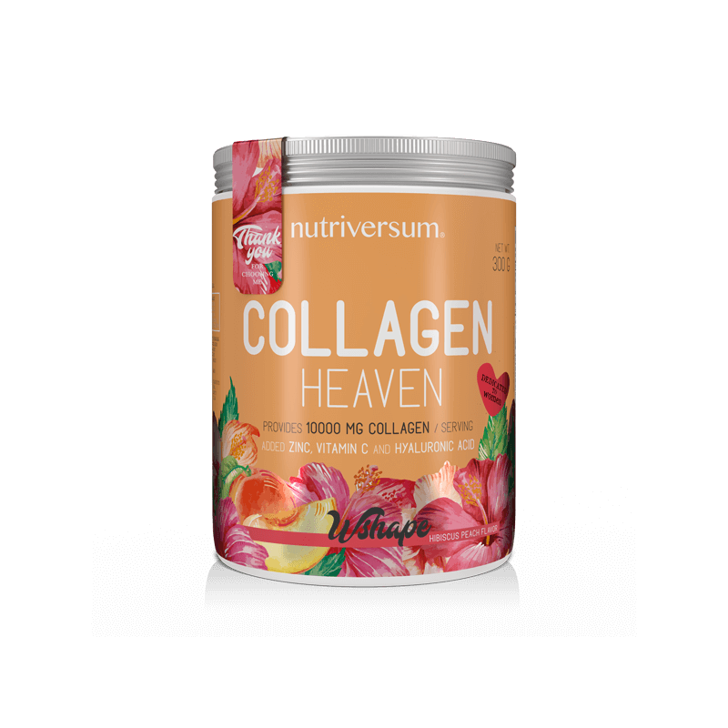 Nutriversum Collagen Heaven hibiszkusz-barack ízű kollagén por 300g