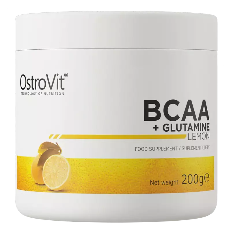 OstroVit - BCAA + Glutamine - Citrom - 200 g 