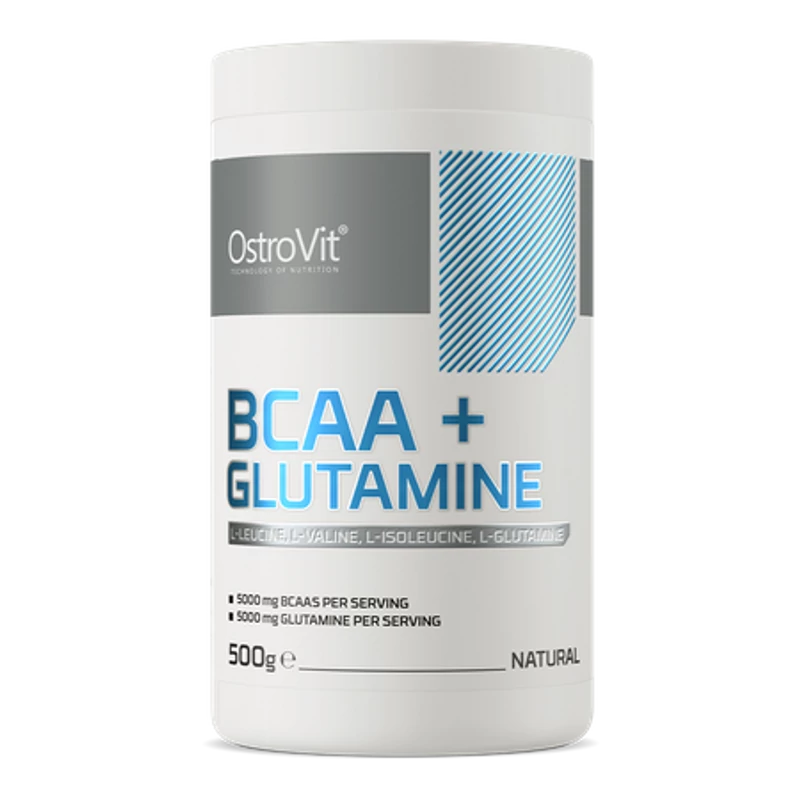 OstroVit - BCAA + Glutamine - Ízesítetlen - 500 g 