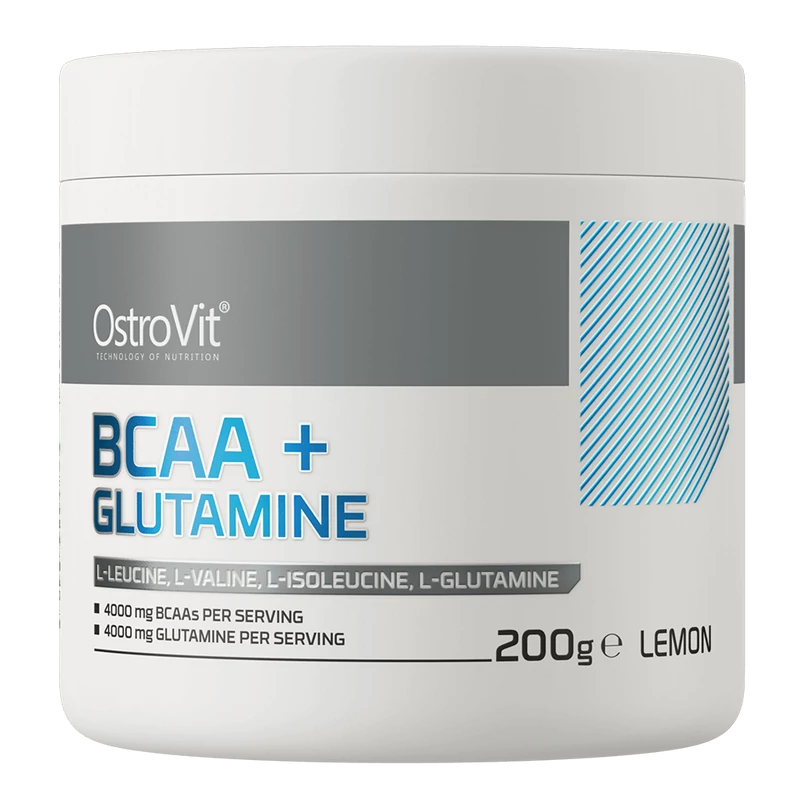 OstroVit - BCAA + Glutamine - Citrom - 200 g 