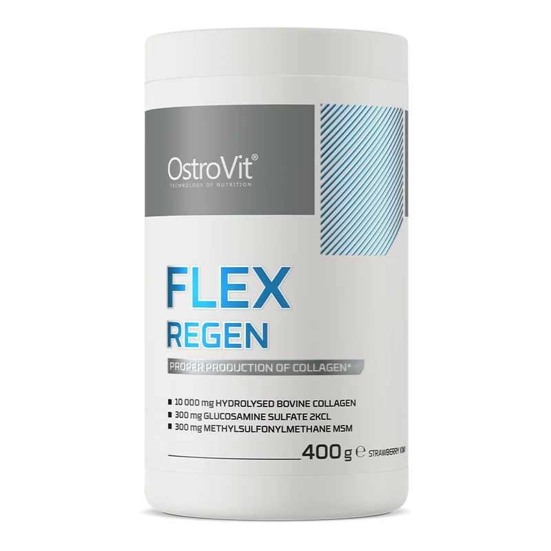 OstroVit - Flex Regen - Kollagén és ízületvédő - Eper-kiwi - 400g