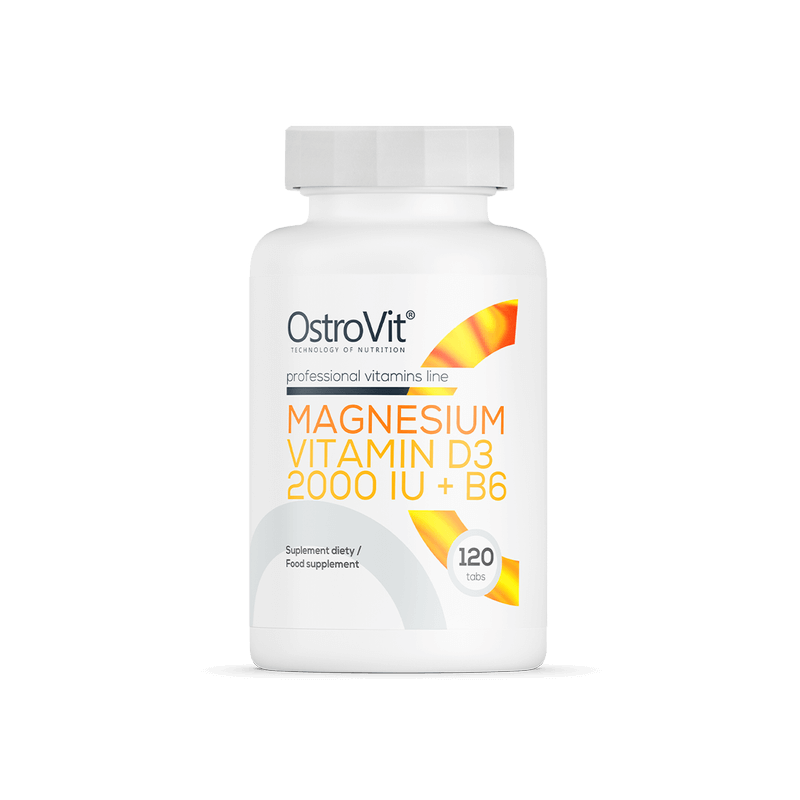 OstroVit - Magnézium + D3-vitamin 2000 NE + B6-vitamin - 120 tabletta