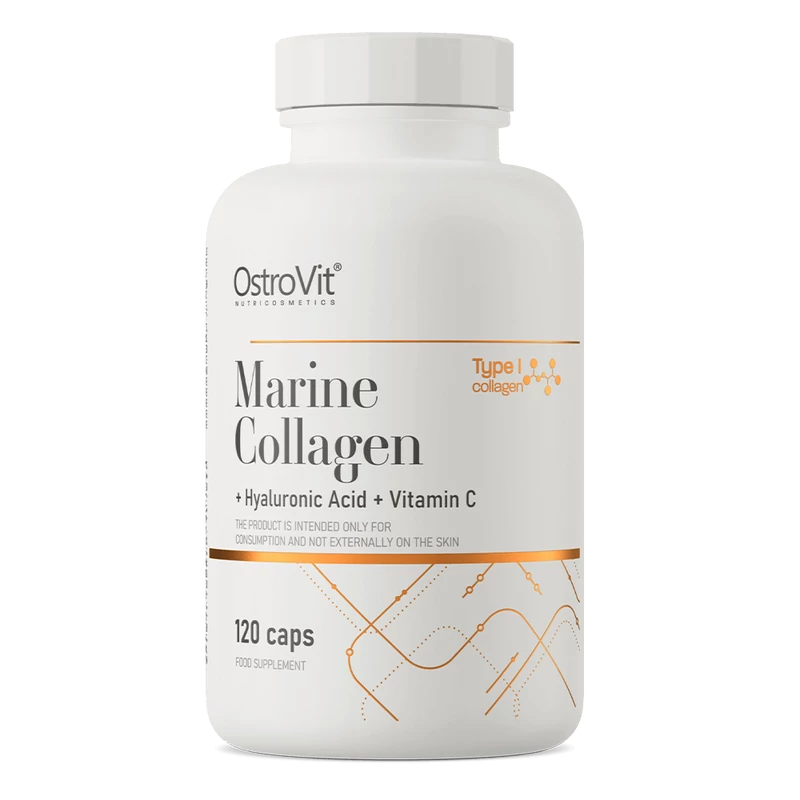 Ostrovit tengeri hal kollagén + Hyaluron + C-vitamin - 120 kapszula