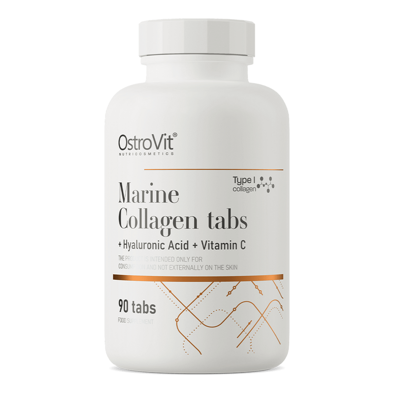 OstroVit - Marine Collagen + Hyaluronic Acid + C-Vitamin - 90 tabletta