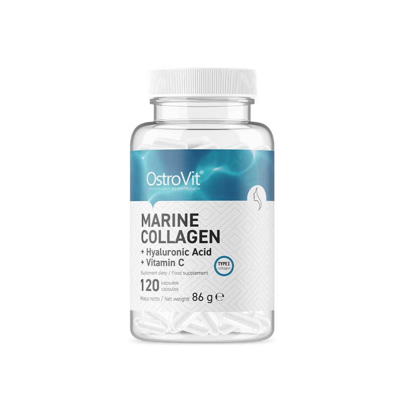 Ostrovit tengeri hal kollagén + Hyaluron + C-vitamin - 120 kapszula