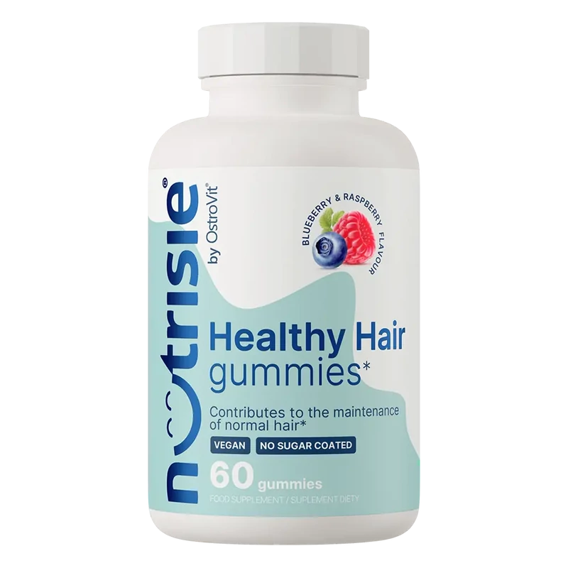 OstroVit NUTRISIE® Healthy Hair Gummies - Áfonya-málna - 60 gumicukor