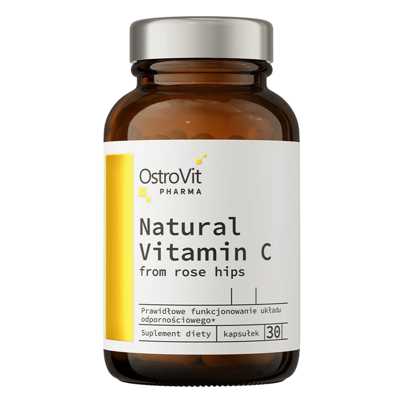 OstroVit - Természetes C-vitamin csipkebogyóból - 30 kapszula