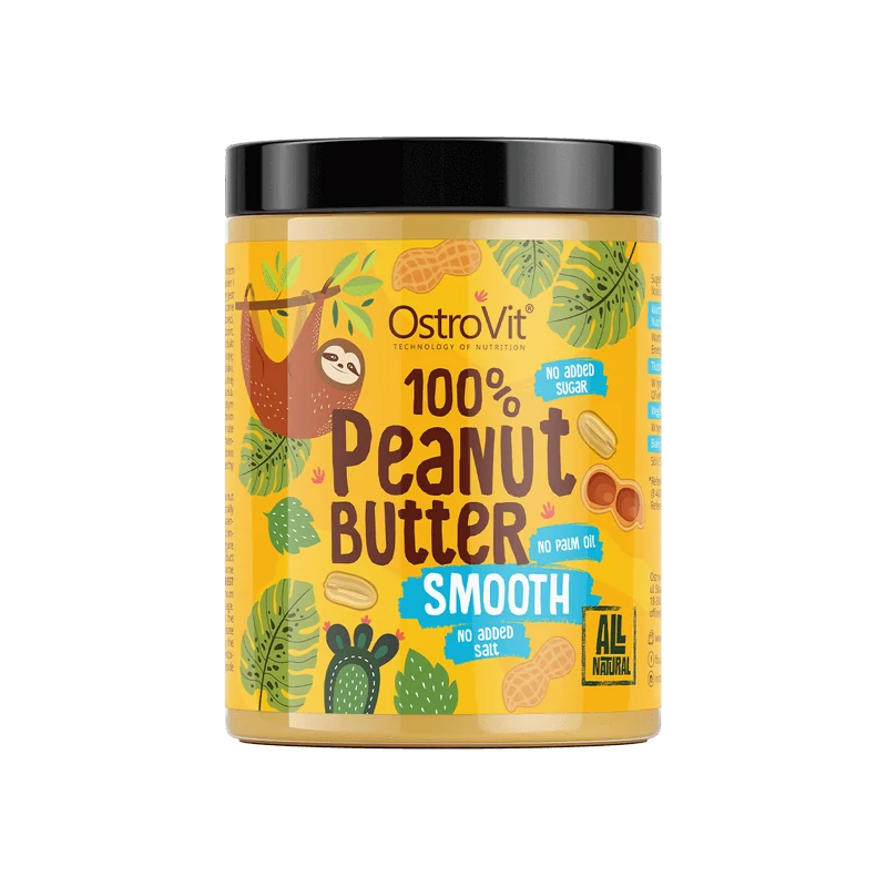 OstroVit - 100% Peanut Butter - Mogyoróvaj - Smooth (sima) - 1 Kg