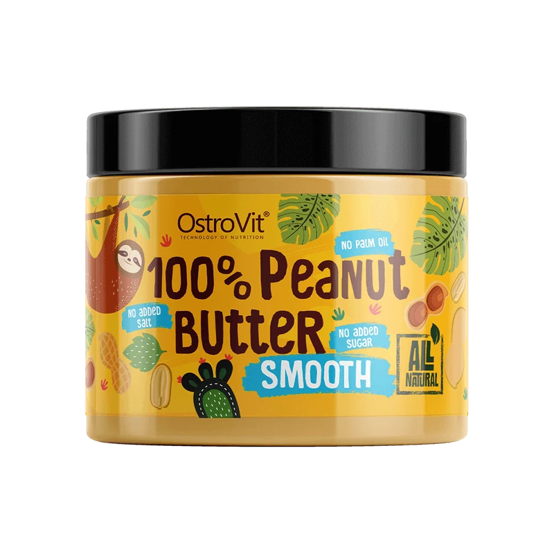 OstroVit - 100% Peanut Butter - Mogyoróvaj - Smooth (sima) - 500 g