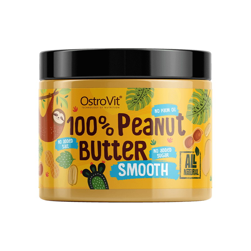 OstroVit - 100% Peanut Butter - Mogyoróvaj - Smooth (sima) - 500 g
