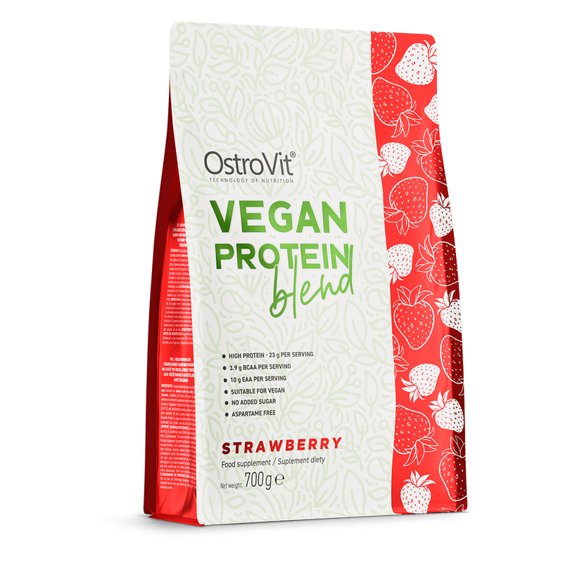OstroVit - Vegan Protein - Eper - 700 g 