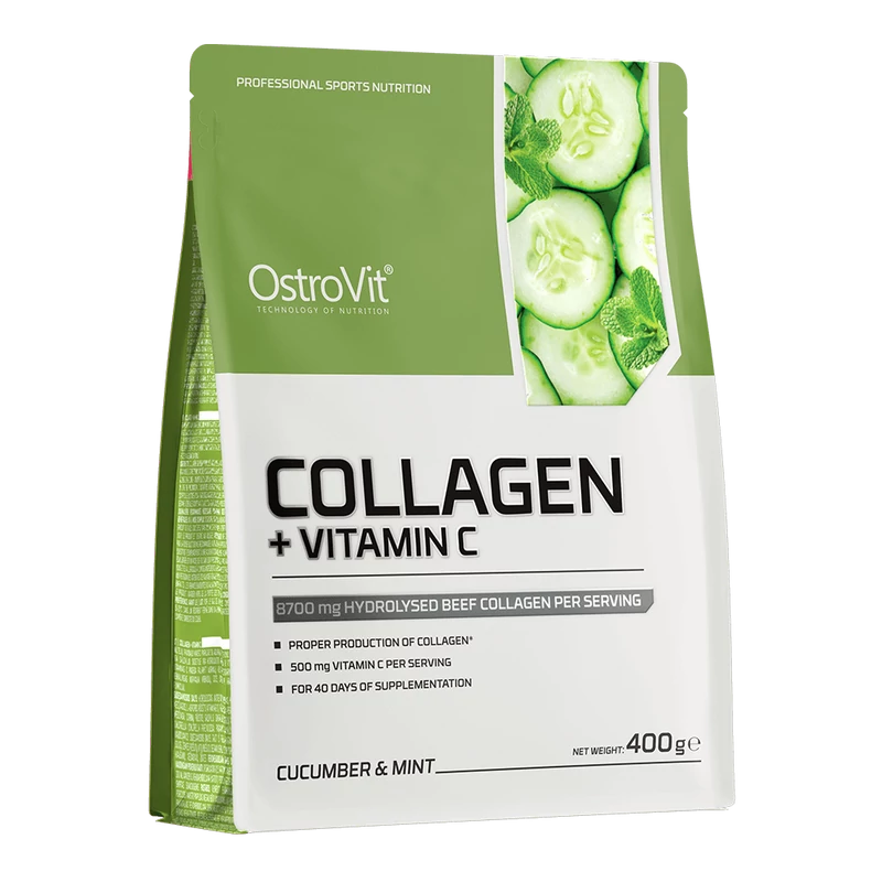 OstroVit - Kollagén + C-vitamin - Barackos ízű - 400g