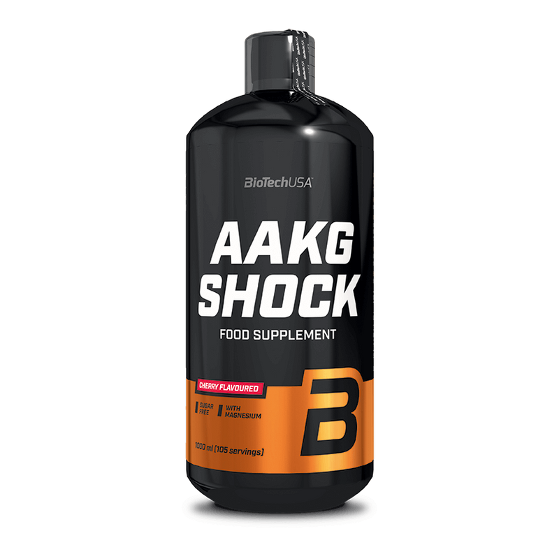BiotechUSA - AAKG Shock- edzés előtti energizáló - cseresznye 1 liter