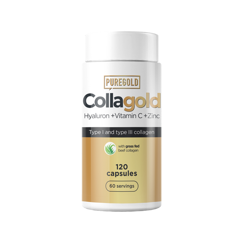Pure Gold Protein - CollaGold - kevert kollagén, marha kollagén és hal kollagén, hidrolizált kollagén kapszula